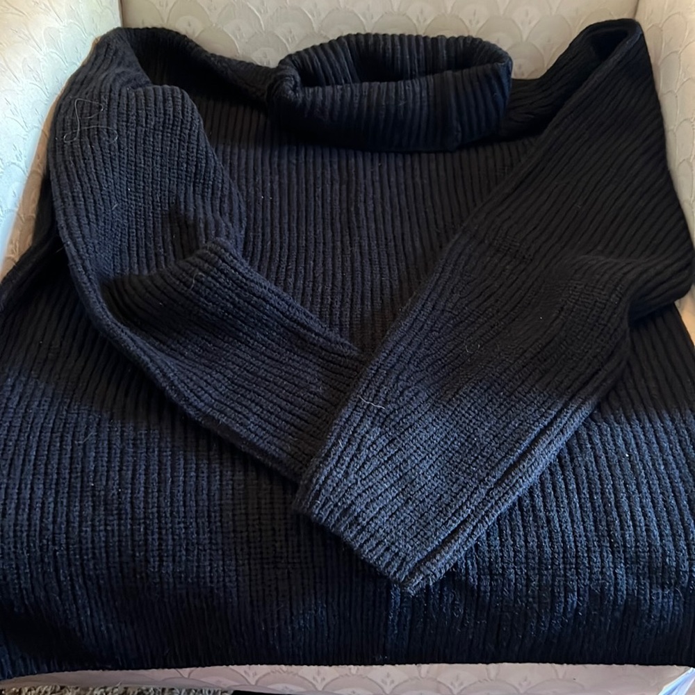 **NWT** Super Soft Black Turtleneck Sweater